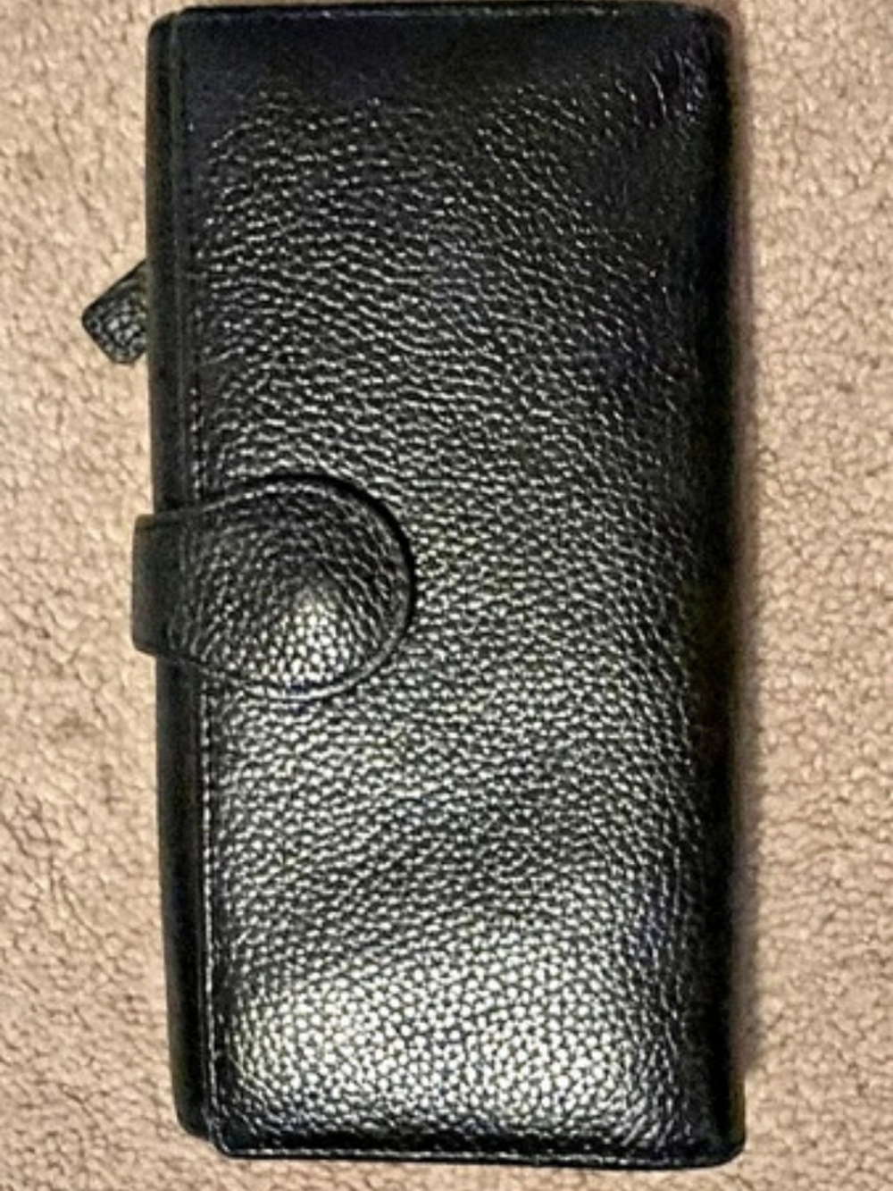 Buxton Black Wallet Leather
